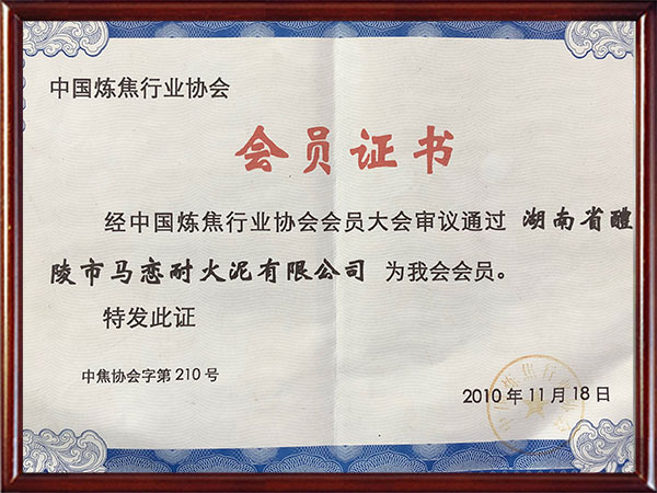 中國煉焦行業協會會員